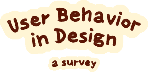 User Behavior in Design: A Survey